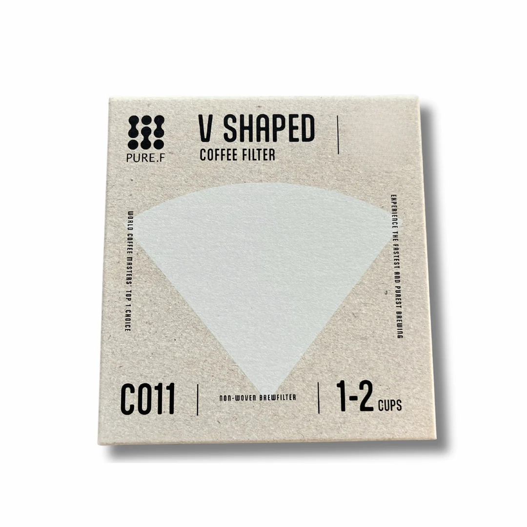 Pure.F Nonwoven High Extraction Coffee Filter Plant Based - V-Shaped / V60