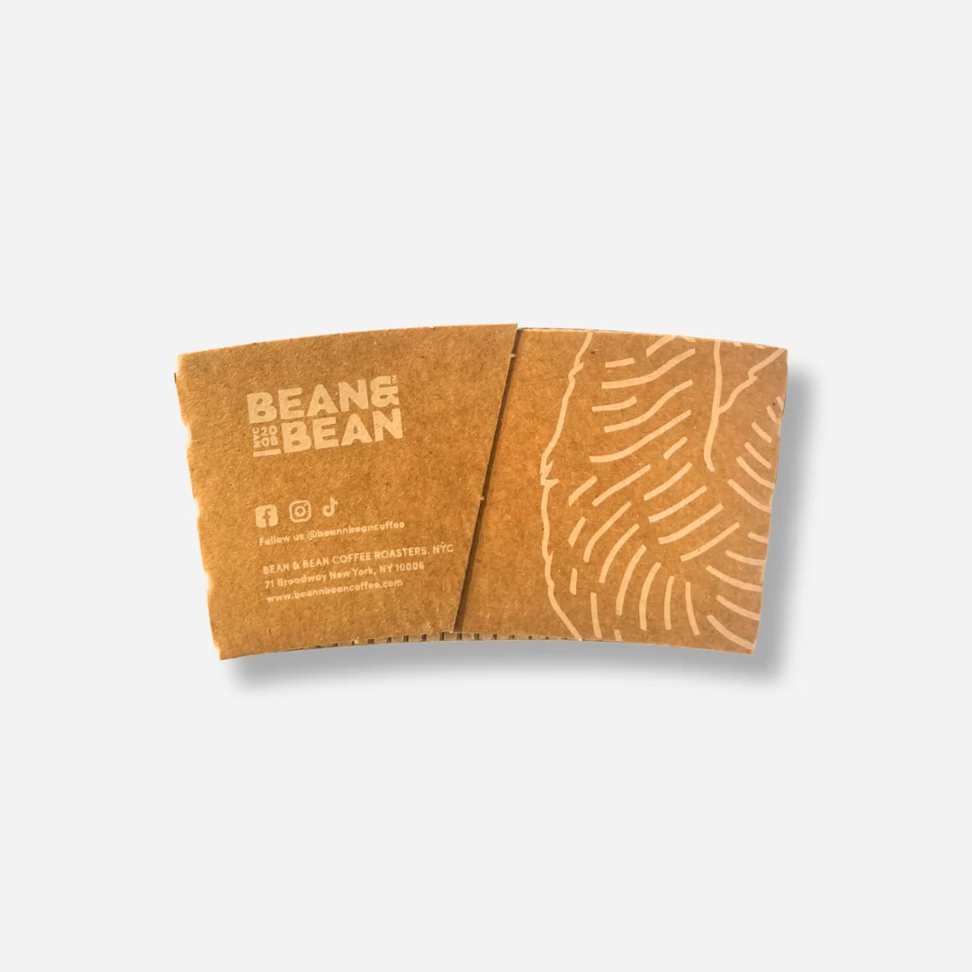 B&B Recycled Kraft Hot Cup Sleeves 1000pcs (Box of 1000) - Image 4